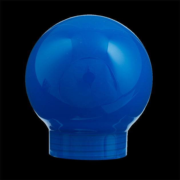 Klot glas blå 21,5mm gänga